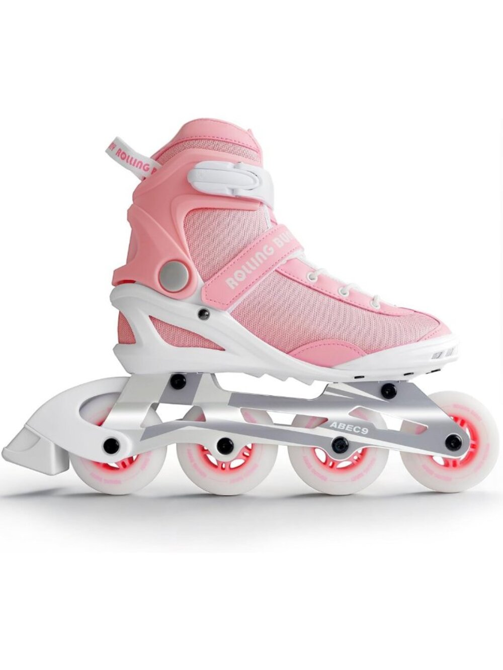 Adult Inline Skates - ABEC-9 Bearings, Breathable Lining, Optional Brake, Sizes